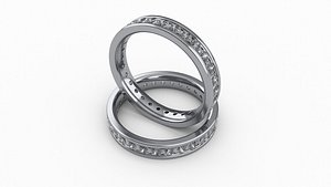 Wedding Band Ring 3D model