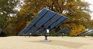 48 kW Solar Tracker Pole-2x4 Panel Layout-SOLAR-SIM V01