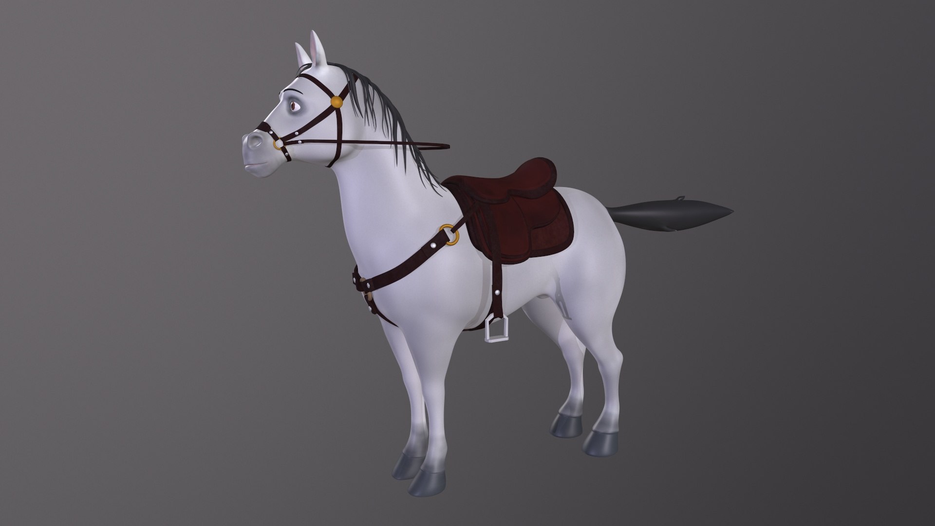 Cartoon Horse Model - TurboSquid 1807464