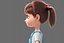 3D cartoon family rigged character model