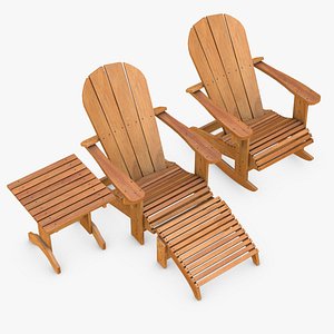 Adirondack Style Chairs & Table