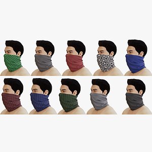 Face scarf 3D model