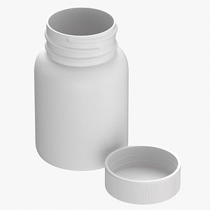 plastic bottle pharma 30ml 3D model