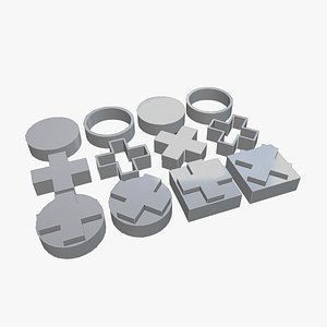 3D 3D PRINTABLE BUTTONS SET model