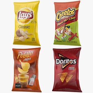chips bags s 3D model
