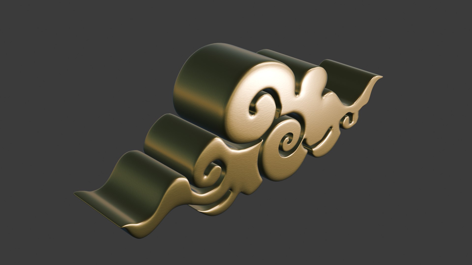 3D Chinese Cloud - TurboSquid 2469840