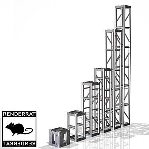 3d model of box truss