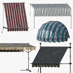 awning collection 3D model