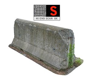 Concrete Barrier Scan 8K
