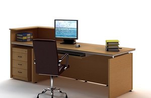 Office Desk & Chair 0