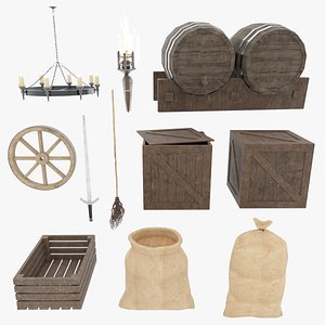 Medieval tavern props 03