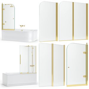 shutters baths radaway set 3D model