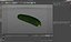 3D zucchini vegetable