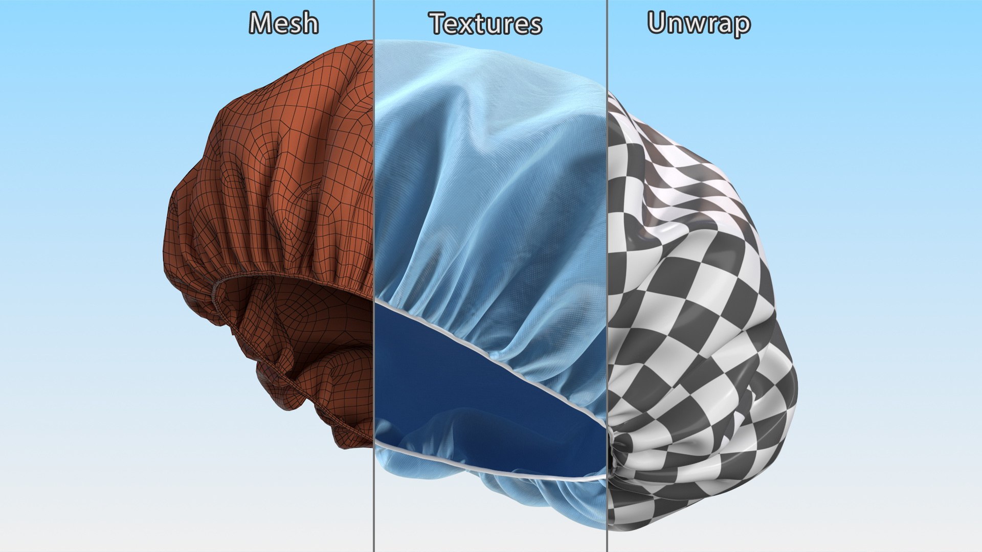 3D Medical Hair Caps Collection https://p.turbosquid.com/ts-thumb/vz/iCYsM1/5y/medicalhaircapscollectionc4dmodel036/jpg/1670332619/1920x1080/fit_q87/8c97e8d716e892a114fa2c7e0106557d7a6db1a1/medicalhaircapscollectionc4dmodel036.jpg
