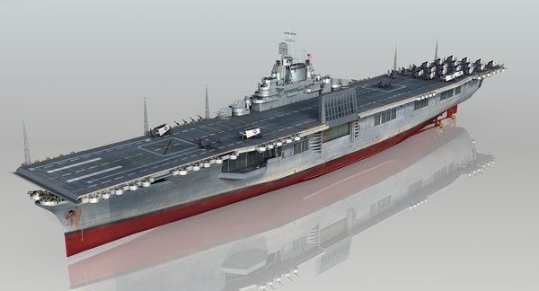 3D uss intrepid cv-11 cv model - TurboSquid 1412371