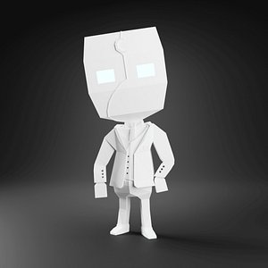Mr Kight Low Poly Rigged 3D Model 3D