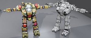 Animated 3D Robot Model