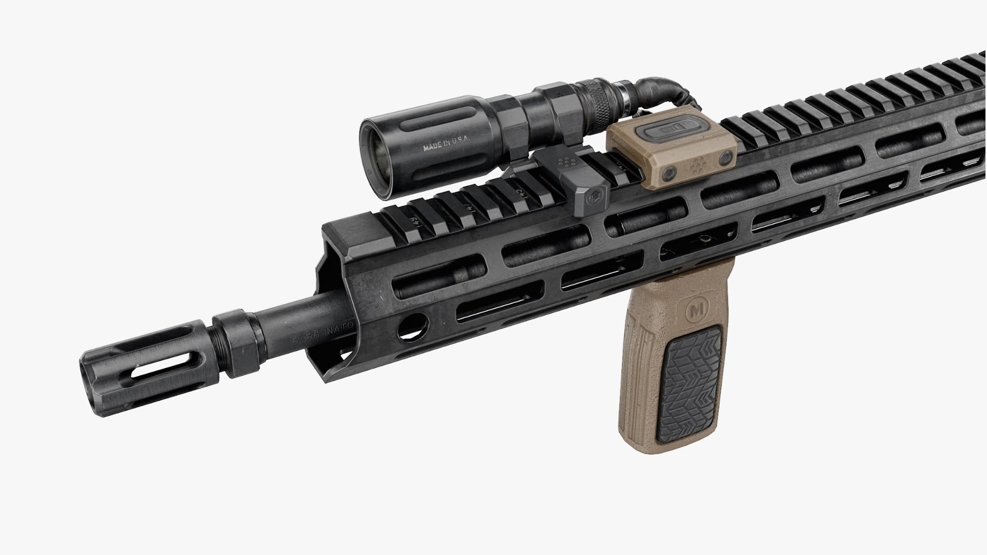 3D Daniel Defense DDM4 Assault Rifle Model - TurboSquid 2198992