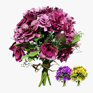 Realistic Flower Bouquet Asset with free tutorial