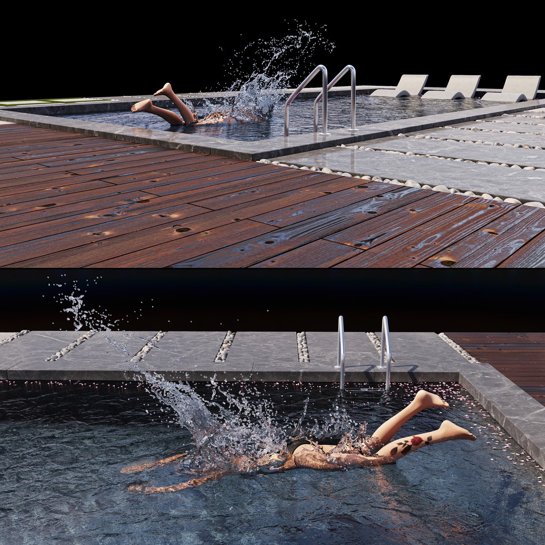 Swimming Pool Diving 3D Model - TurboSquid 1897019