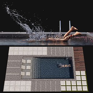 Swimming Pool Diving 3D model