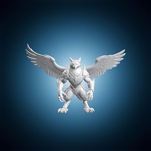 Griffon Hybrid Creature 3D Print Model 3D