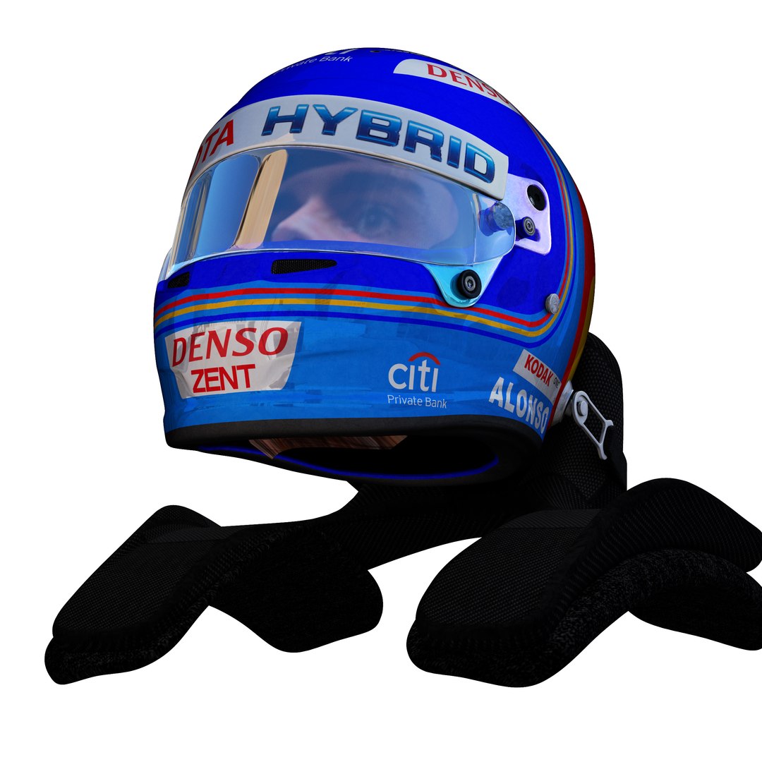 Alonso Wec Helmet 3D Model - TurboSquid 1293736