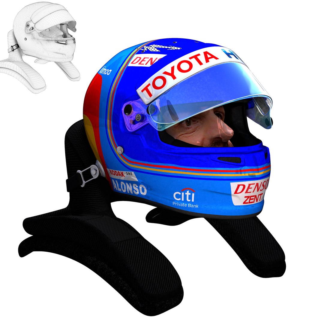 Alonso Wec Helmet 3D Model - TurboSquid 1293736
