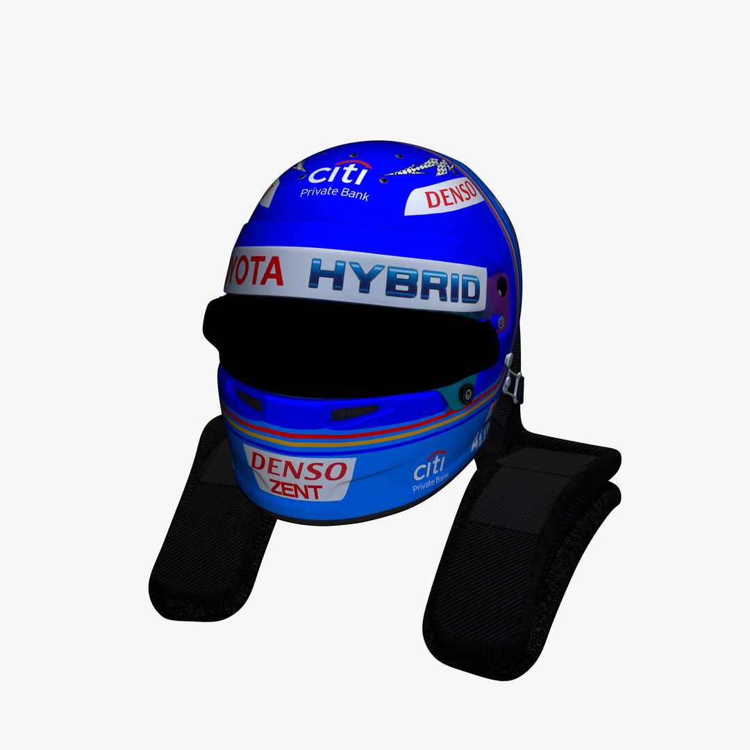Alonso Wec Helmet 3D Model - TurboSquid 1293736