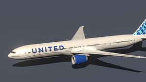 boeing 777-300er united model