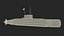 Iranian Fateh Semi Heavy Submarine Rigged 3D