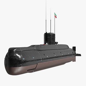 Iranian Fateh Semi Heavy Submarine Rigged