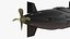 Iranian Fateh Semi Heavy Submarine Rigged 3D
