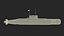 Iranian Fateh Semi Heavy Submarine Rigged 3D