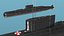 Iranian Fateh Semi Heavy Submarine Rigged 3D