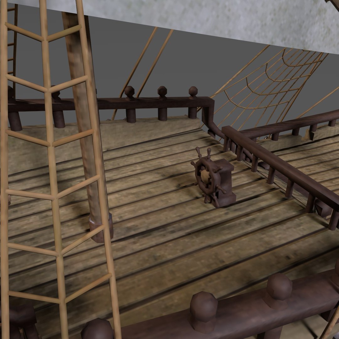 Historic Pirate Ship Model - TurboSquid 1318104