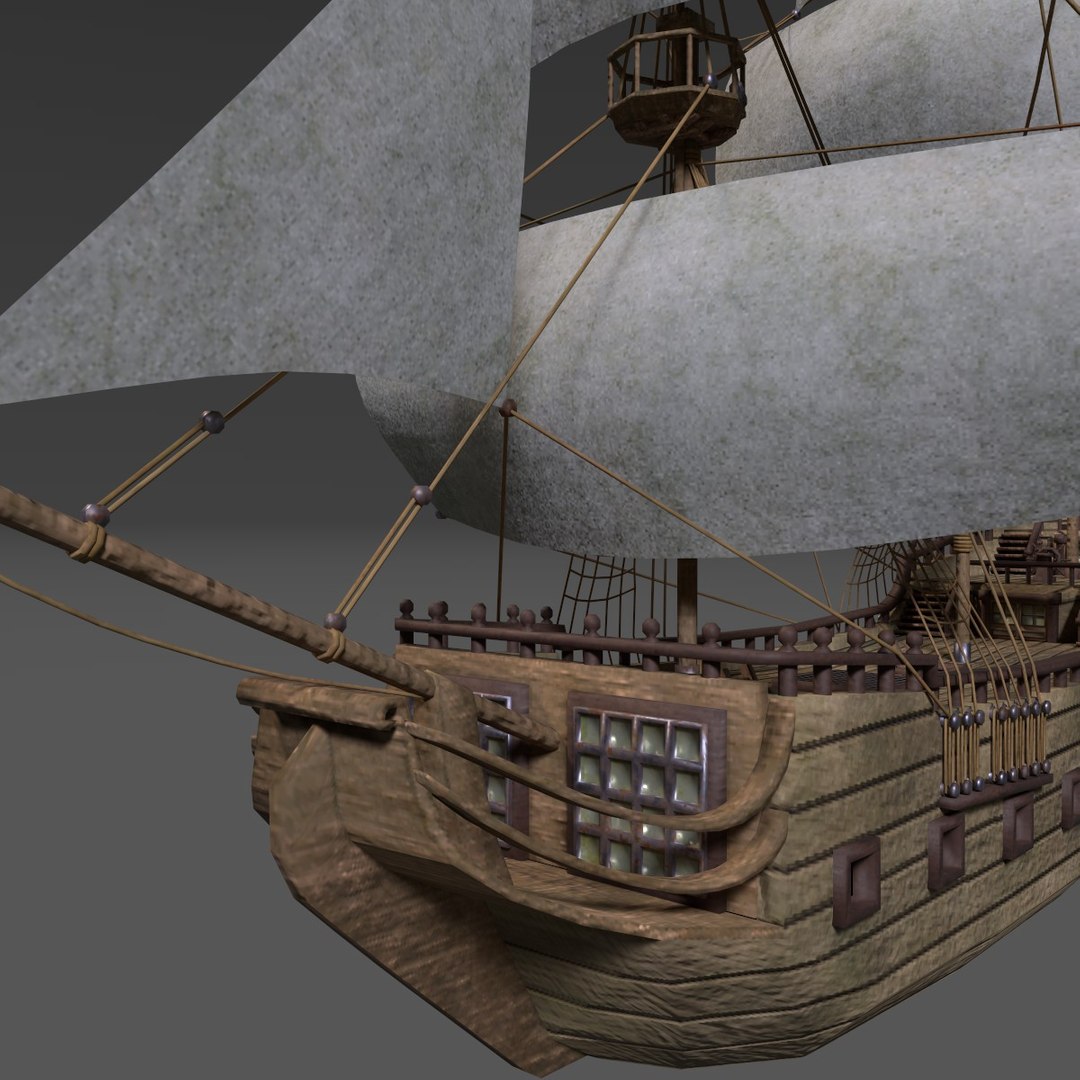 Historic Pirate Ship Model - TurboSquid 1318104