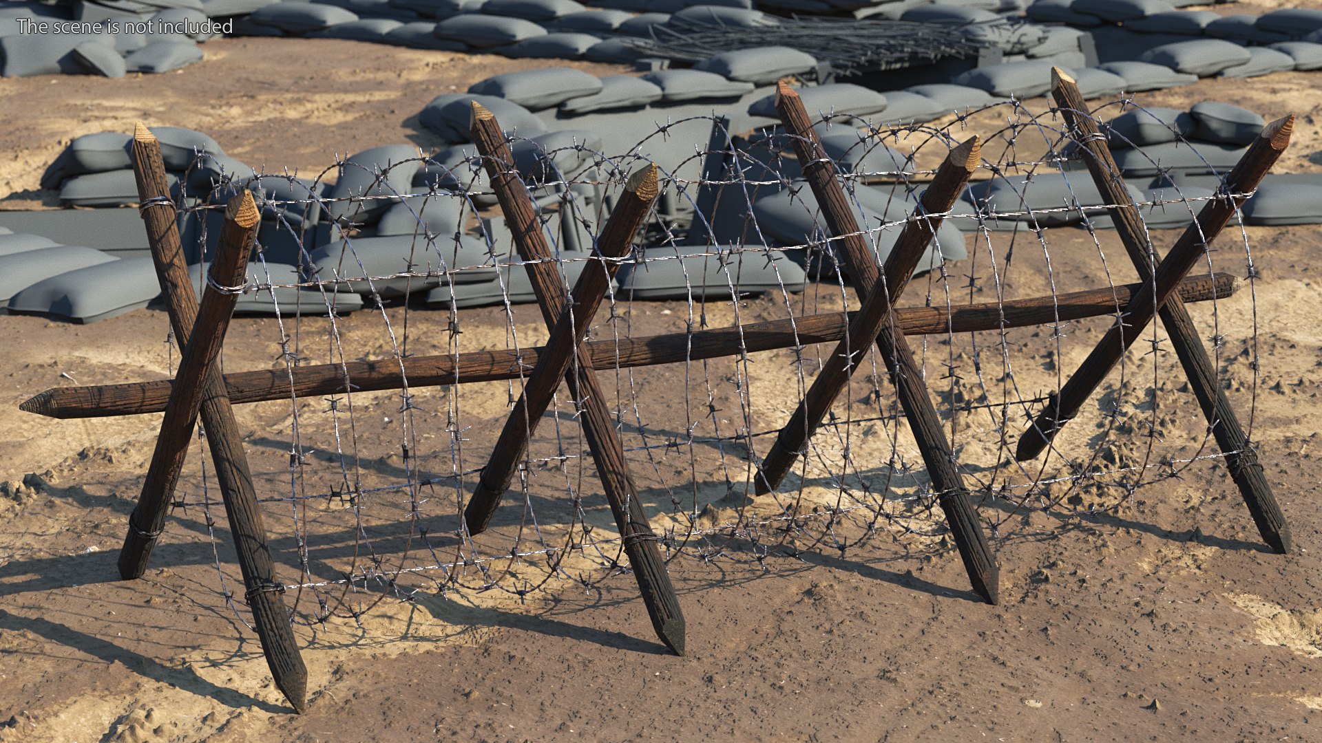 Cheval de Frise Barbed Wire Fence Old 3D https://p.turbosquid.com/ts-thumb/w0/3dVk2o/0a/chevaldefrisebarbedwirefenceoldc4dmodel003/jpg/1617735626/1920x1080/fit_q87/d28acf35b8c39bb7da5ab2af19a0d784f78c83de/chevaldefrisebarbedwirefenceoldc4dmodel003.jpg