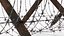 Cheval de Frise Barbed Wire Fence Old