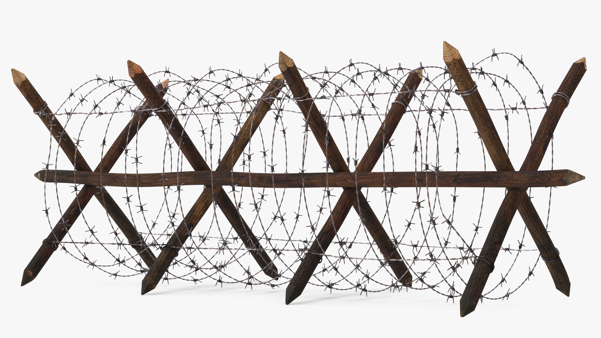ww1 barbed wire fence