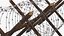 Cheval de Frise Barbed Wire Fence Old