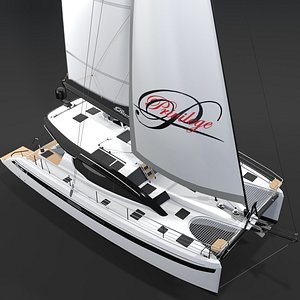 Privilege 510  White  3d Model MODERN DESIGN 3D model