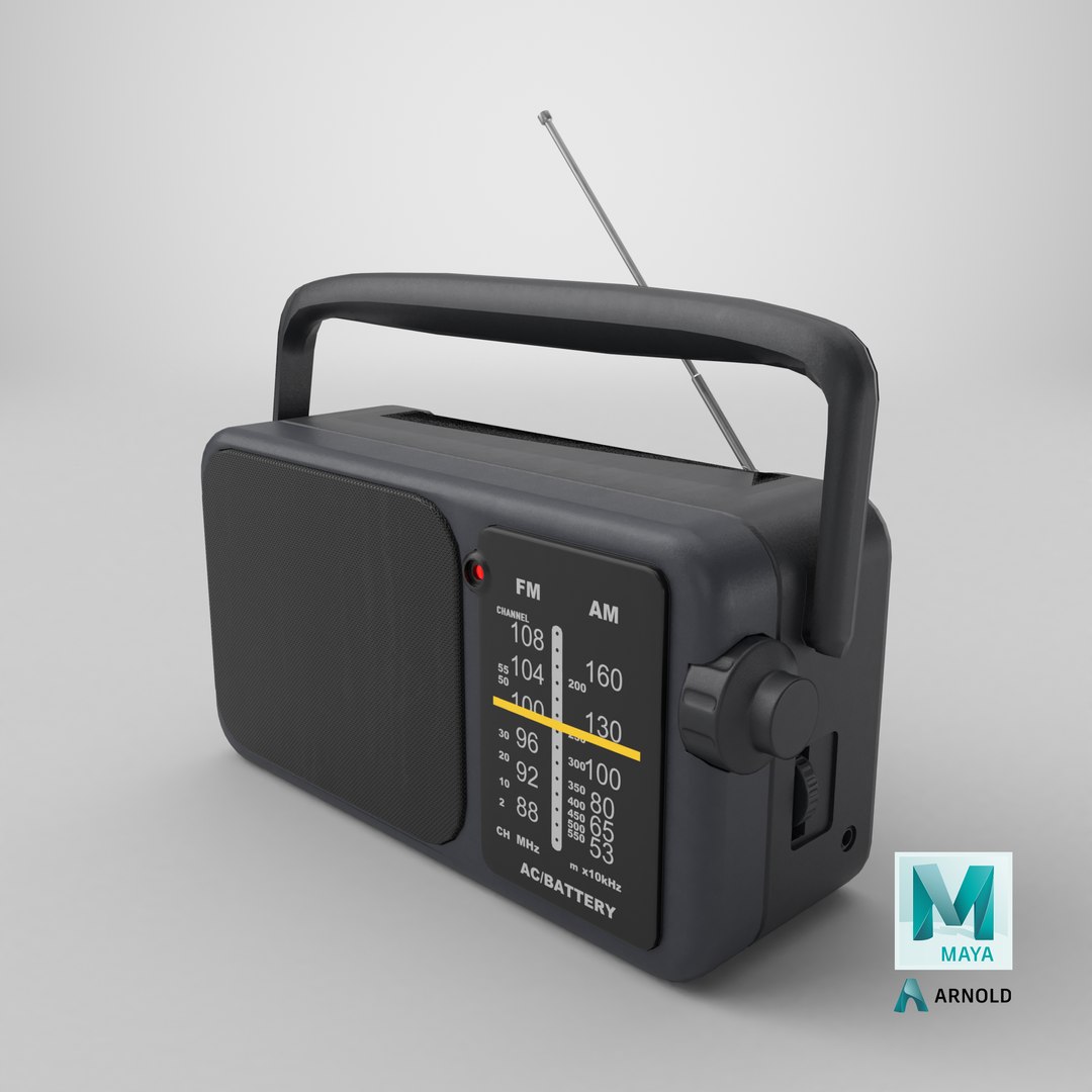 3D Transistor Radio Gameready PBR model https://p.turbosquid.com/ts-thumb/w0/Ca6JDn/2R/stemcell_maya_arnold_render/png/1724257663/1920x1080/fit_q87/c1d3246835b6cd33f476ac53d747d87d329e9572/stemcell_maya_arnold_render.jpg