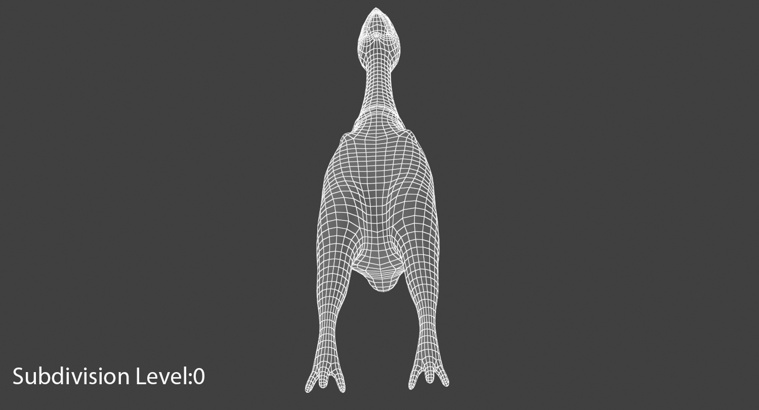 3D rubber chicken model TurboSquid 1394669