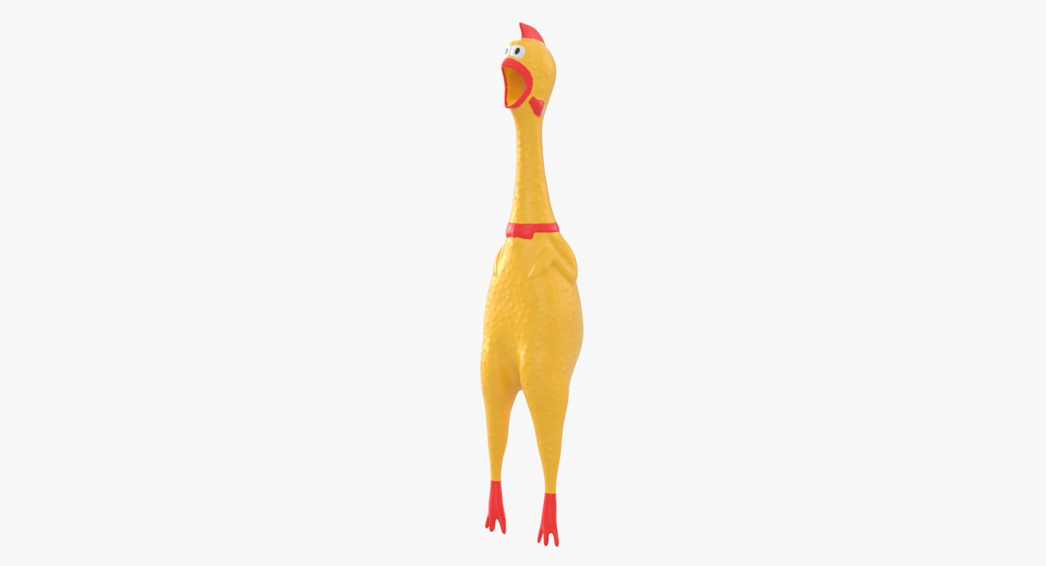 3D rubber chicken model TurboSquid 1394669