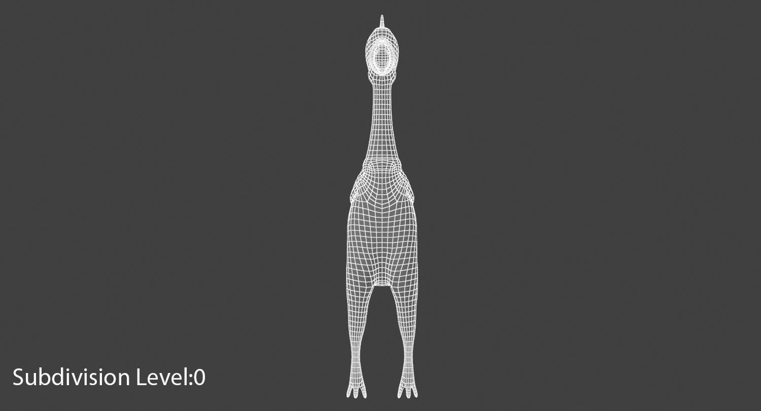 3D rubber chicken model TurboSquid 1394669