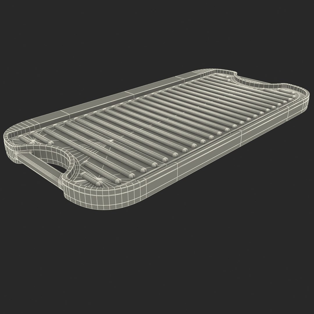 3d model iron grill griddle