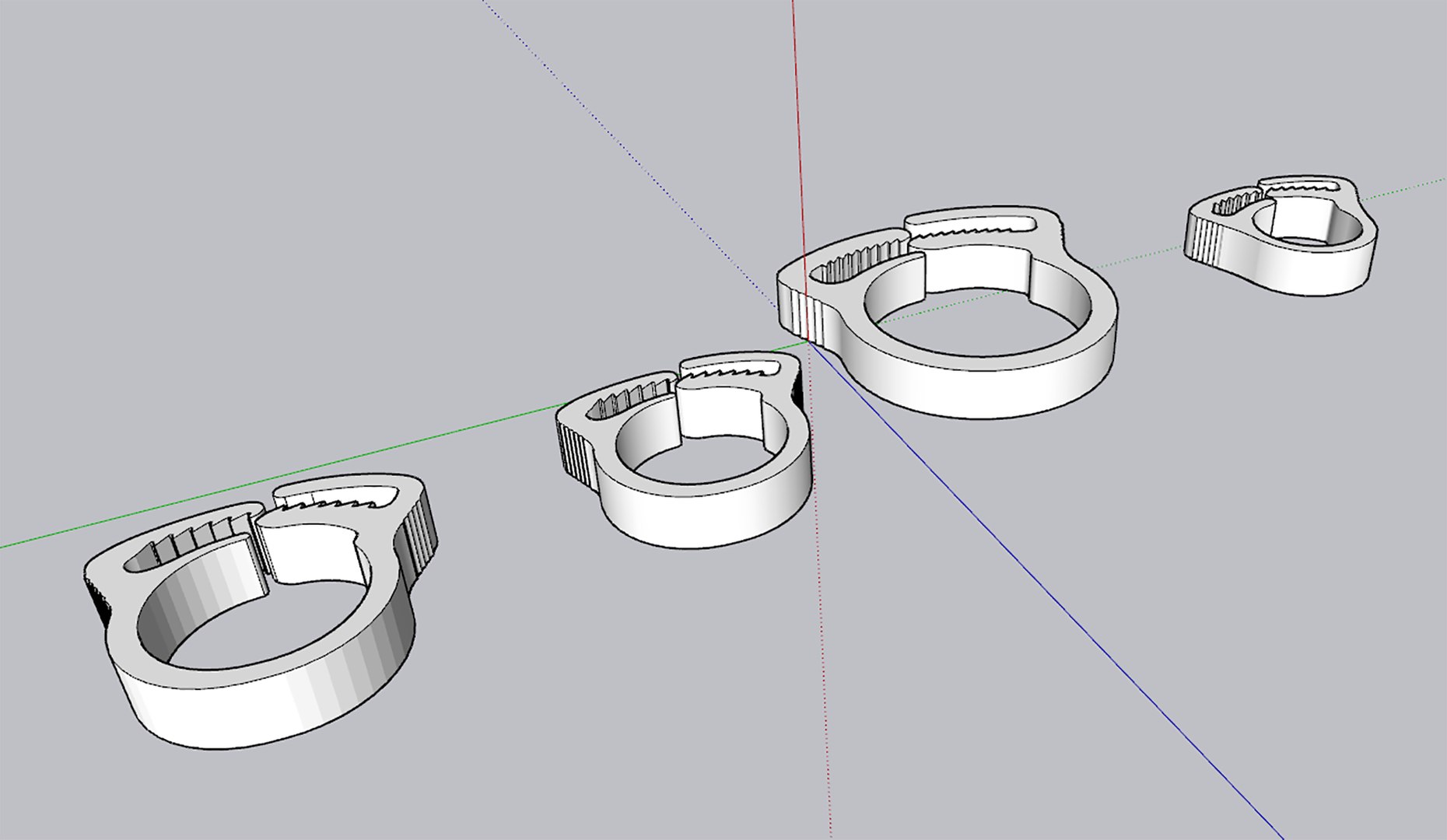 thumbnail image 2 of SNP18A10C2 - Snapper Hose Clamp .78in –.93in Bun. Dia POM 2 of 14