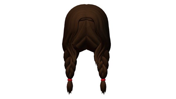 Modelo de cabelo feminino low poly 2 cores Modelo 3D - TurboSquid 2073396