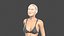 Hermosa anciana-personaje 3d aparejado